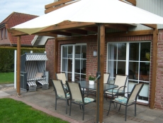 Terrasse Ferienhaus Brausewind Otterndorf